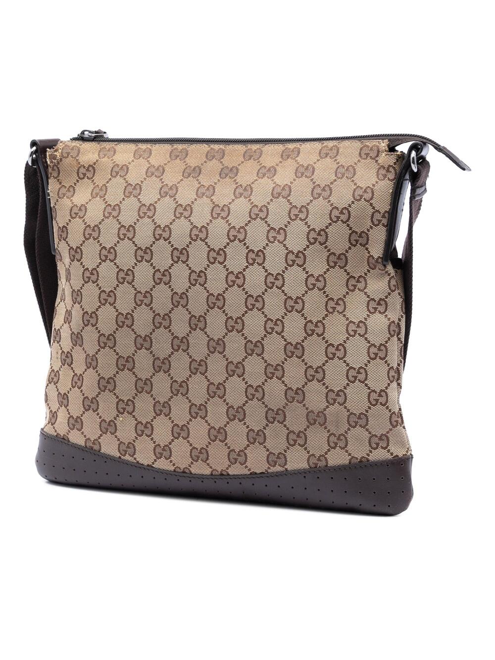 Gucci Zip Messenger Bag Gg Canvas With #266615G67B - Picture 2 of 6